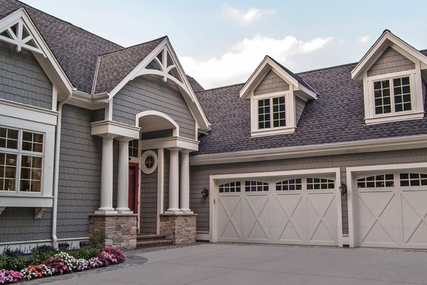 C.H.I. overlay carriage house garage door